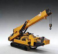 Mini-grue araignée sur chenilles - Télécommande sans fil hydraulique pour levage en espace étroit intérieur
