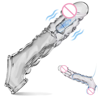 Meistverkauftes Transparentes Mace-Vibrationsset für Männer mit Kristallen, Softcore-Paarspielzeug, Sexspielzeug mit starkem Komfort
