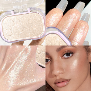 Iluminadores de Maquillaje al por Mayor, Marca Privada, Polvo <span class=keywords><strong>Iluminador</strong></span> Brillante, <span class=keywords><strong>Iluminador</strong></span> Rosa, Paleta Individual con Logotipo - Product Image 4