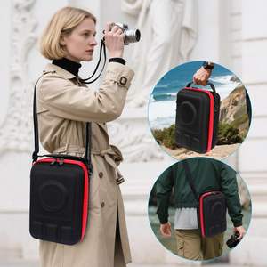 Étui rigide pour appareil photo reflex numérique/appareil photo sans miroir compatible avec <span class=keywords><strong>Sony</strong></span>, Nikon, Canon - avec 2 séparateurs, poche en filet pour chargeur/cartes/objets optiques - Product Image 5