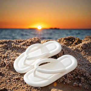 2024 Ultra Soft Light Weight Anti-Slip Summer Womens <strong>Flip</strong> <strong>Flops</strong> Candy Color EVA Toe Post Sandals Cushioning Beach Pool Bath - Product Image 4