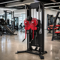 Mesin Latihan Fungsional Multi Flight Lateral Raise Komersial dengan Beban Pin, Dual Arm Trainer untuk Latihan Bahu & Dada, Peralatan Gym
