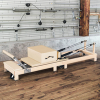 Mesin Pilates Reformer Kayu Maple Lipat JY Pilate Machine Reformer Reformer Per Pilates Reformer Pilates