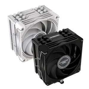 Yeni varış PC şasi CPU soğutucu 6 adet bakır borular 4pin PWM ARGB Fan beyaz CPU durumda PC oyun kabine için soğutma kulesi soğutma
