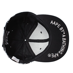 Cappelli e cappellini con chiusura a scatto Vintage stampati di nuova tendenza Hip Hop a 6 pannelli Flat Bill personalizzati - Product Image 6
