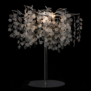 Ensemble de centre de <span class=keywords><strong>table</strong></span> avec arbre à fleurs, décoration de mariage vérifiée, centre de <span class=keywords><strong>table</strong></span> avec suspension en cristal - Product Image 1