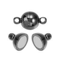 Fermoirs et crochets magnétiques en cuivre plaqué or 14 carats pour la fabrication de bijoux DIY, connecteurs de finition pour bracelets et colliers, bijoux pour couples