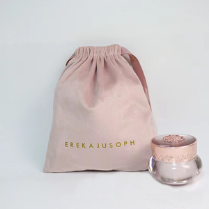 Pochette à bijoux miniature blanc laiteux, sac à cordon, sac d'emballage cadeau pour bijoux, sac d'emballage en velours pour publicité promotionnelle - Product Image 6