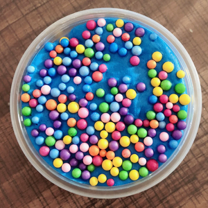 Slime Turquesa con Cuentas Blancas, Juguete Antiestrés Unisex para Niños de 8 a 13 Años, Material TPE - Product Image 3