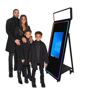 Máquina de Fotomatón Mágico Tradicional y Popular con Espejo, Cabina de Fotos Selfie con Pantalla Táctil, Fotomatón Mágico en Venta - Product Image 1