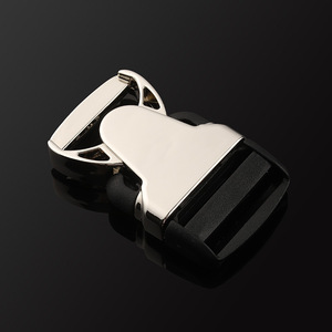 Hebilla de Liberación Lateral de Aleación de Aluminio Plateada, Accesorios Duraderos para Bolsos - Product Image 1