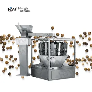 آلة ثقيلة متعددة الرؤوس صغيرة الحجم لتعبئة أكياس الشاي والأعشاب والتوابل وحبيبات صغيرة الوزن المستهدف منخفض للغاية