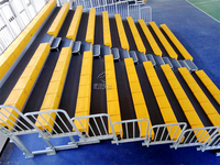 Sièges de stade télescopiques rétractables en acier inoxydable Frog Sports, design peu encombrant