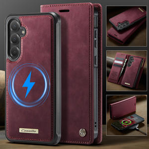 Diseño creativo 2 en 1 para Samsung S25E Funda de teléfono S24Ultra Magnetic S23plus Tarjetero <span class=keywords><strong>S22FE</strong></span> Anti-caída S21 Funda de cuero - Product Image 2