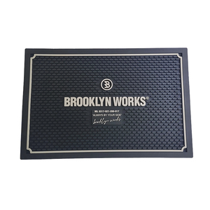 Customizable PVC <b>Silicone</b> Pub Runner Rubber Bar Spill Mat Beer Rail Mat Drip Tray Non Slip Service <b>Pad</b> - Product Image 3