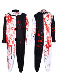 Costume de cosplay Art the Clown du film <span class=keywords><strong>Terrifier</strong></span> <span class=keywords><strong>2</strong></span>, pour Halloween, avec design taché de sang, pour hommes et femmes, en tissu/textile, pour les fêtes - Product Image 3