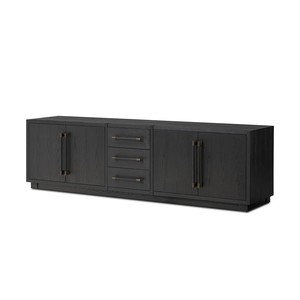 French Hot Sale Modern <strong>Oak</strong> Wood Panel Dark Wood <strong>TV</strong> <strong>Unit</strong> <strong>and</strong> Wooden <strong>TV</strong> Cabinet for Living Room &amp; Hotel - Product Image 1