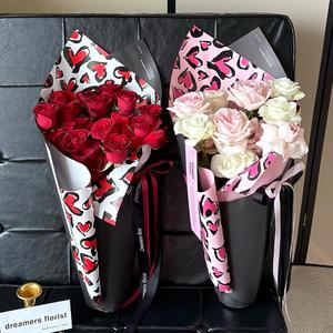 Leopard Print Flower Wrapping <strong>Paper</strong> for Valentine's Day Waterproof Flower Wrapping <strong>Paper</strong> for Bouquets and Flower Shops - Product Image 3