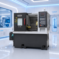 Tour CNC à banc incliné compact avec système de refroidissement haute pression, structure rigide prête à l'emploi pour raccords en laiton et barres de 45 mm