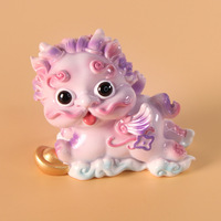 Figurines personnalisées en résine, ornements créatifs et adorables, nouvelle collection de figurines artisanales en résine PI Xiu, décorations de collection.