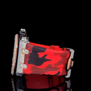 Elegante Reloj con Diamantes de Moissanita con Brillantes Piedras Centelleantes y Diseño Atemporal para un Lujo Diario de la India - Product Image 3