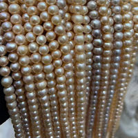 Chaîne de perles en vrac de 10 mm de couleurs mélangées, perles d'eau douce naturelles Aaa, production de bijoux