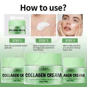 Luxfume 200g La crème au collagène infusée à la vitamine E de marque privée améliore la fermeté et l'élasticité améliore la texture du teint pour une texture lisse - Product Image 6
