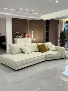 Sofá Seccional Irregular Moderno <span class=keywords><strong>Budapest</strong></span>, Tapizado en Tela <span class=keywords><strong>de</strong></span> Gamuza, Estructura <span class=keywords><strong>de</strong></span> Madera, Espuma Resiliente <span class=keywords><strong>de</strong></span> Alta Densidad, para Apartamentos y Hoteles - Product Image 5