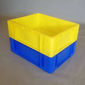 Bac de stockage en plastique robuste pour pièces industrielles, empilable, pour pièces automobiles, matériel, vente en gros - Product Image 5