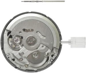 Pièces de montre, mouvement de montre authentique compatible avec le mouvement automatique <span class=keywords><strong>Seiko</strong></span> <span class=keywords><strong>NH35</strong></span>/NH35A, couronne avec date et jour, acier allié noir - Product Image 2