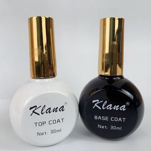 30ml No Wipe Gel Top Coat et Base Coat Brillant Longue Durée Soak Off LED Lampe à <span class=keywords><strong>Ongles</strong></span> Nail Art Design <span class=keywords><strong>Manucure</strong></span> - Product Image 4