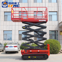 Plateforme de travail aérienne mobile autopropulsée hydraulique de type nacelle à ciseaux pour travaux en terrasse (AU Crawler)