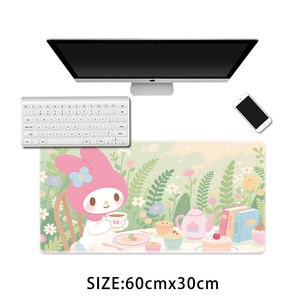 Tappetino per mouse Cartoon <span class=keywords><strong>Hello</strong></span> <span class=keywords><strong>Kitty</strong></span> & My Melody, tappetino per mouse da gioco in gomma con simpatici cartoni animati, tappetino per tastiera e mouse lavabile - Product Image 2