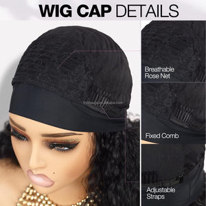 Parrucche Afro Riccio Crespo All'Ingrosso, <span class=keywords><strong>Parrucca</strong></span> Lunga con Fascia, Sintetica, Classica, Voluminosa, Ondulata, Senza Colla - Product Image 6