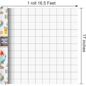 Back To School <b>Wrapping</b> <b>Paper</b> 17 Inch X 16.5 Feet Double Side Eco Friendly Gift Craft <b>Paper</b> - Product Image 4