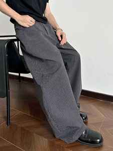 Pantaloni <span class=keywords><strong>da</strong></span> <span class=keywords><strong>Uomo</strong></span> in <span class=keywords><strong>Lino</strong></span> Stile Retrò Americano Old Money, Trendy 100% <span class=keywords><strong>Lino</strong></span>, Vestibilità Larga Casual Dritta, Abbigliamento Maschile Old Money - Product Image 2