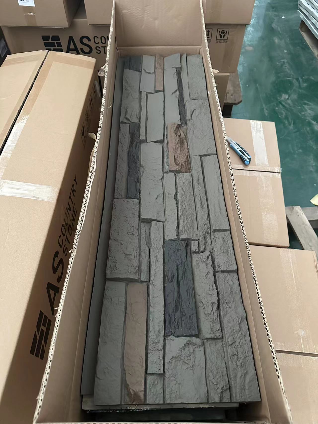 faux outdoor stone wall panels