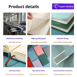 Promotion à succès : Carnet A5 en cuir PU doux au toucher, logo d'entreprise personnalisé, cadeau d'affaires pour <span class=keywords><strong>le</strong></span> bureau - Product Image 2