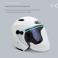Casque de moto intelligent demi-visage ouvert de haute qualité Design personnalisé avec fonction d'appel