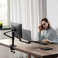 Supporto per Laptop in Lega di Alluminio, per Notebook da 10-17 Pollici e Monitor da 17-27 Pollici, Vendita Calda