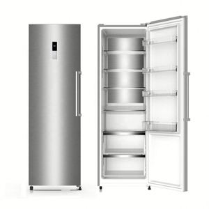 Réfrigérateur-congélateur double porte 360L 265L en acier inoxydable de haute qualité pour usage domestique, sans givre, avec compresseur, design portable et écran LED - Product Image 2