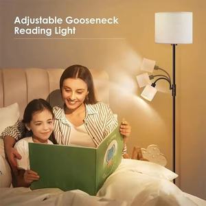 Hôtel moderne personnalisé Led chevet <span class=keywords><strong>lampadaire</strong></span> lire lampe 360 ° réglable E27 pour décor coin salon canapé tissu 110-240V - Product Image 4