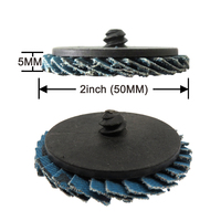 Offre Spéciale : Kit de 11 disques à lamelles bleus de 2 pouces avec système Roll Lock, disques abrasifs à changement rapide pour le polissage et l'élimination de la rouille