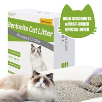 Vente directe usine, réductions en gros, litière pour chat en bentonite écologique, sans poussière, agglomération rapide, absorption 99,9%, facile à ramasser