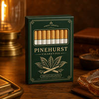 Caja de Papel Personalizada Profesional y Colorida para Cigarros de Tabaco, con Tapa Abatible y Logotipo en Relieve para Empaque de Marca