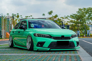 Spoiler de pare-chocs avant Civic noir mat style YOFER pour Honda Civic 11e génération 2022-2023 Accessoires de voiture - Product Image 4