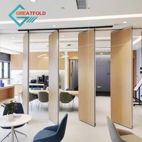 Cloison pliante insonorisée GreatFold, moderne, mobile, en MDF, design réglable, écologique, pour salle de réunion, hôtel
