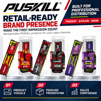 PUSKILL Module de mémoire RAM DDR4 32 Go 3600 MHz haute performance UDIMM 288 broches CL16 pour PC de jeu et mise à niveau