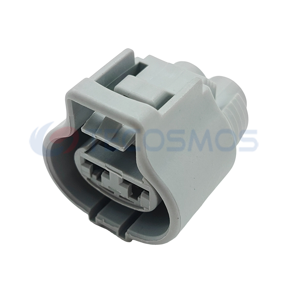 6-176143-6 Waterproof 2-Pin Female Automobile Fan Connector Plug Copper Contact & ABS/Nylon Housing for Wire Connections in Cars