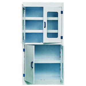 خزائن تخزين فولاذية - سعة كبيرة مع رفوف زجاجية آمنة، خزانة تخزين للمختبرات والمستشفيات والعيادات - Product Image 3